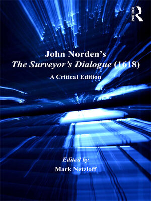 cover image of John Norden's the Surveyor's Dialogue (1618)